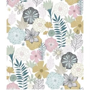 RoomMates Perennial Blooms Peel & Stick Wallpaper